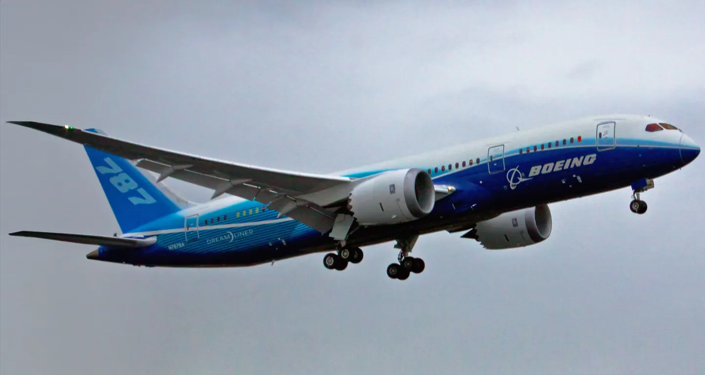 Boeing 787 Dreamliner tegi esimese lennu 2009. aastal.