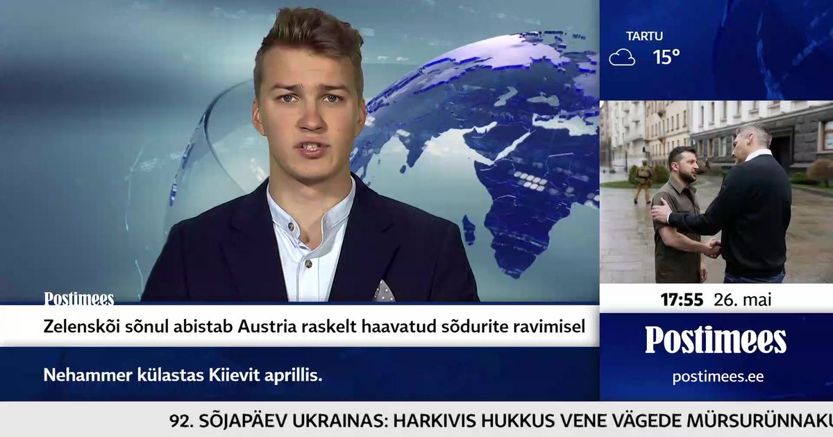 POSTIMEHE TELEUUDISED ⟩ Zelenskõi sõnul abistab Austria raskelt haavatud  sõdurite ravimisel