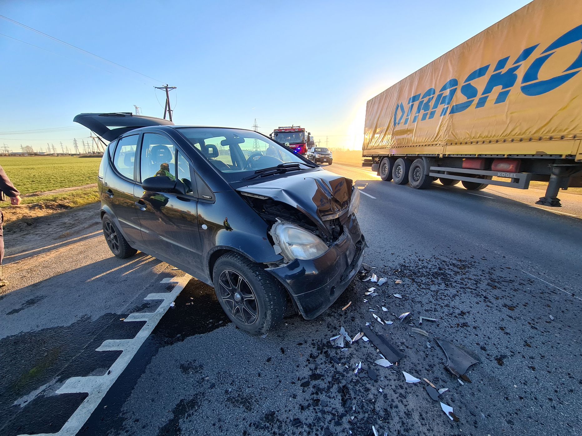 Liiklusõnnetus Tallinna-Tartu maanteel Ilmatsalu ringi lähistel sirgel teelõigul.
