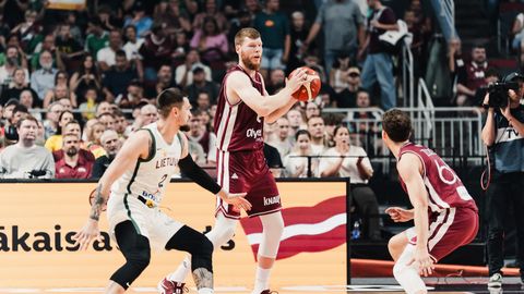 Latvija izgubila proti Litvi v pripravljalni tekmi za EuroBasket 2025