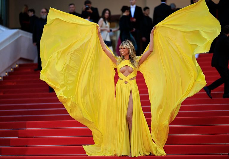 Heidi Klumi kleit meenutas imekaunist liblikat. 