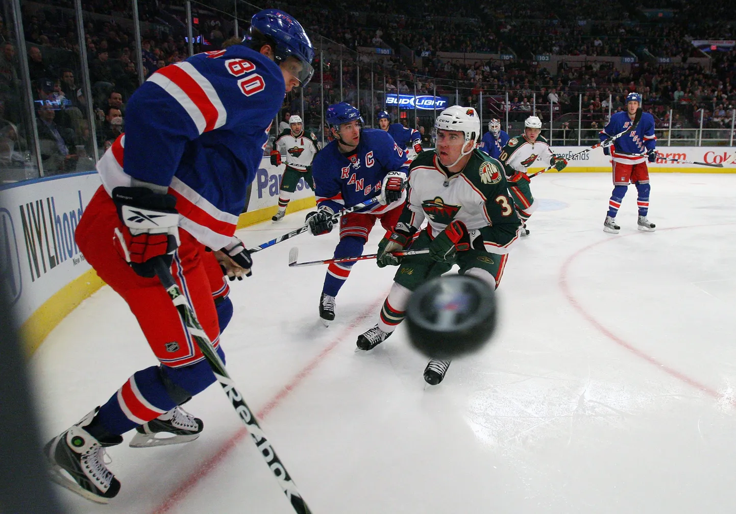 Hetk New York Rangersi ja Minnesota Wildi vahelisest kohtumisest.