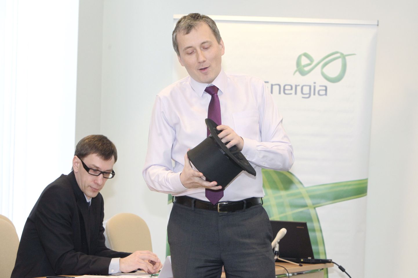 Eesti Energia juhid Margus Kaasik ja Sandor Liive.