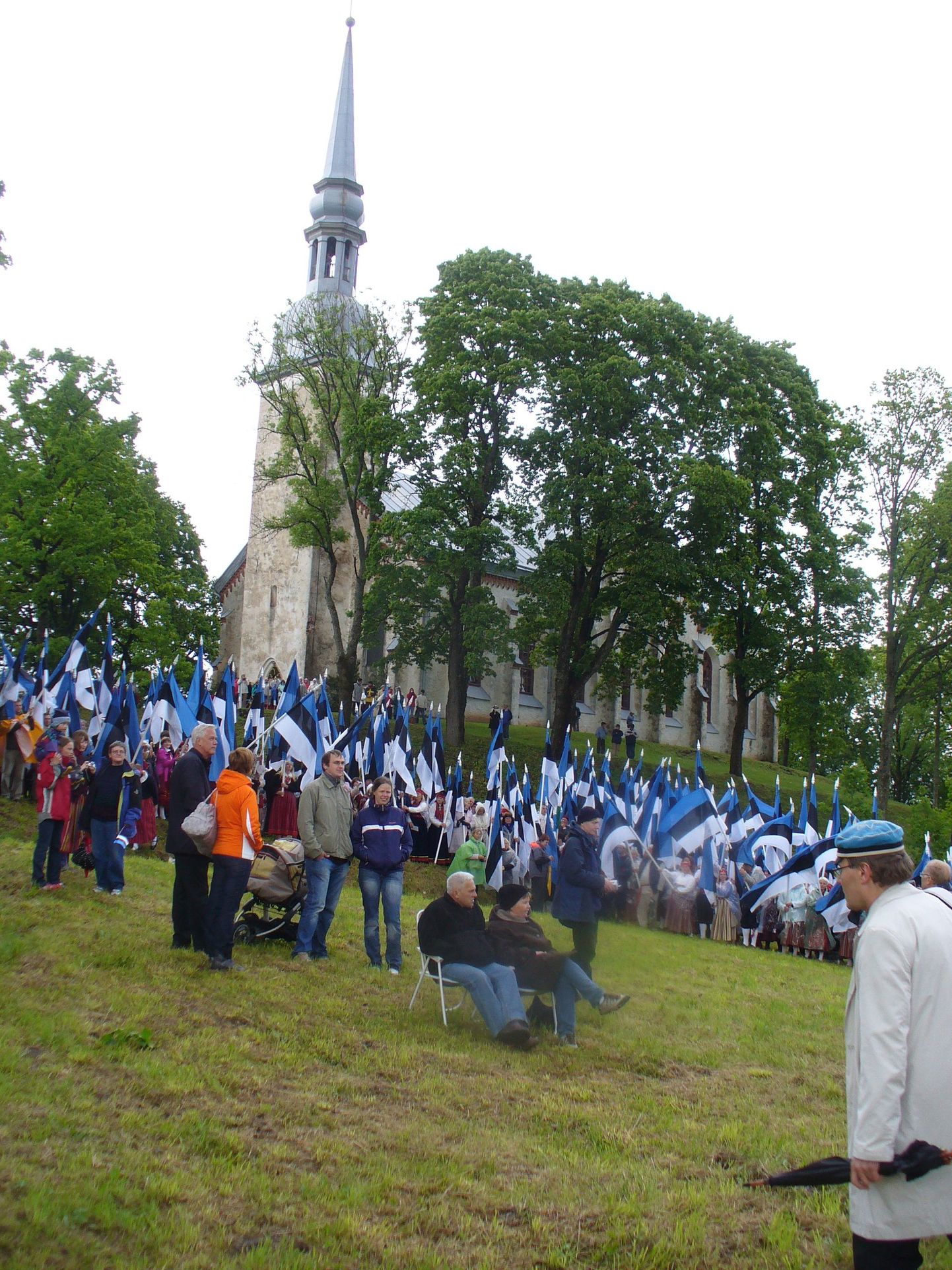 Eesti lipu 125 aasta juubeli pidustused Otepääl viis aastat tagasi.