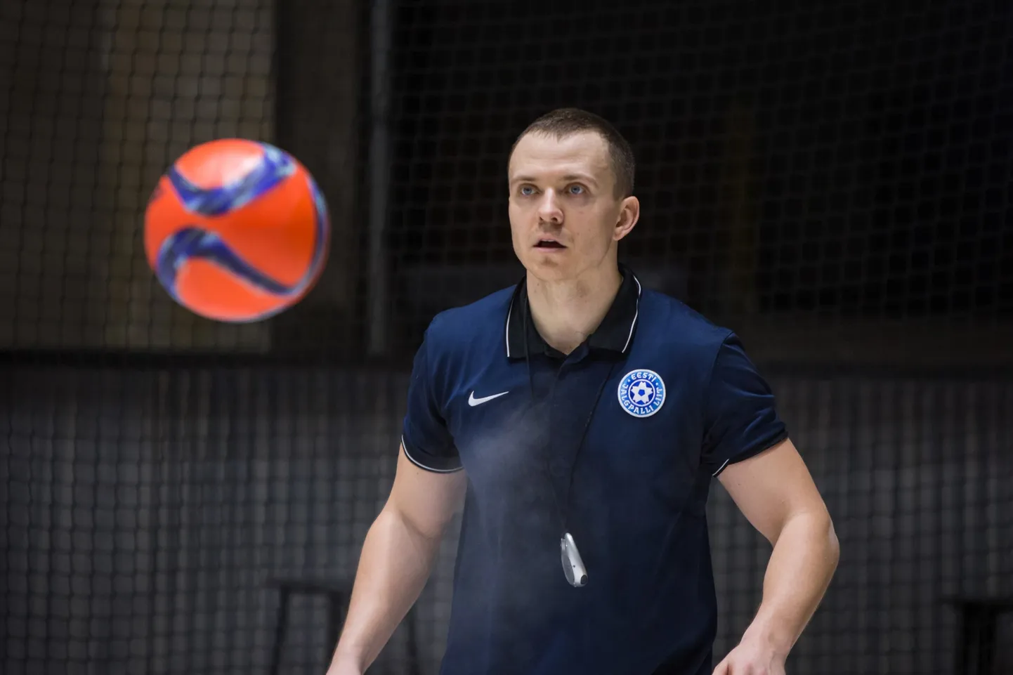 Eesti rannajalgpallikoondise peatreener Kristian Marmor.