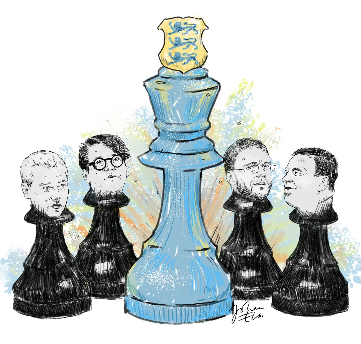 «Kingmakers»: Mart Võrklaev, Priit Sibul, Jevgeni Ossinovski, Jüri Ratas.