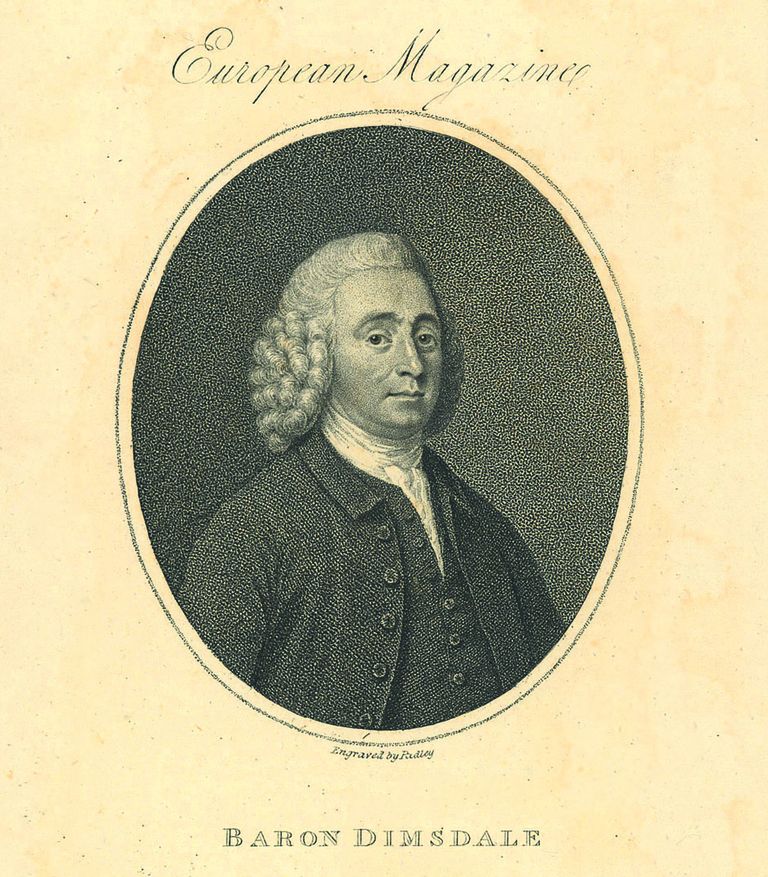 Thomas Dimsdale (1712-1800) sai tuntuks Vene keisrinna ja tema poja varioleerijana. Oma töö eest pälvis Dimsdale parunitiitli ja tasu, mis praeguses vääringus ulatub üle kahe miljoni naela.