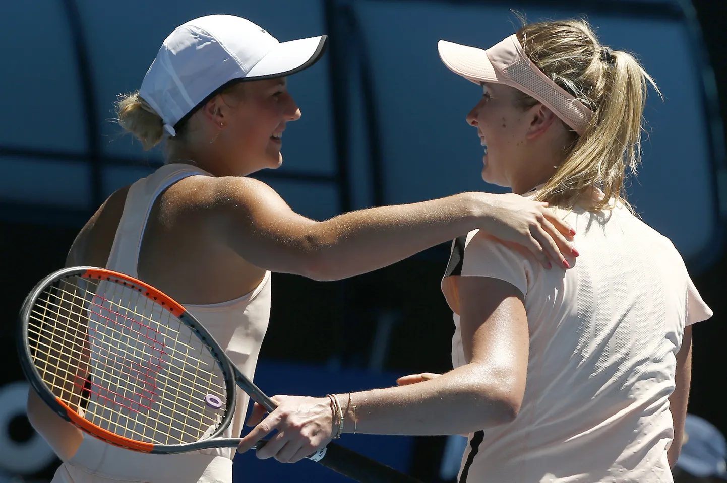 Ukrainlannade duellis jäi peale vanem ja kogenum Elina Svitolina (paremal), Elina Kostjuki aeg on alles ees.