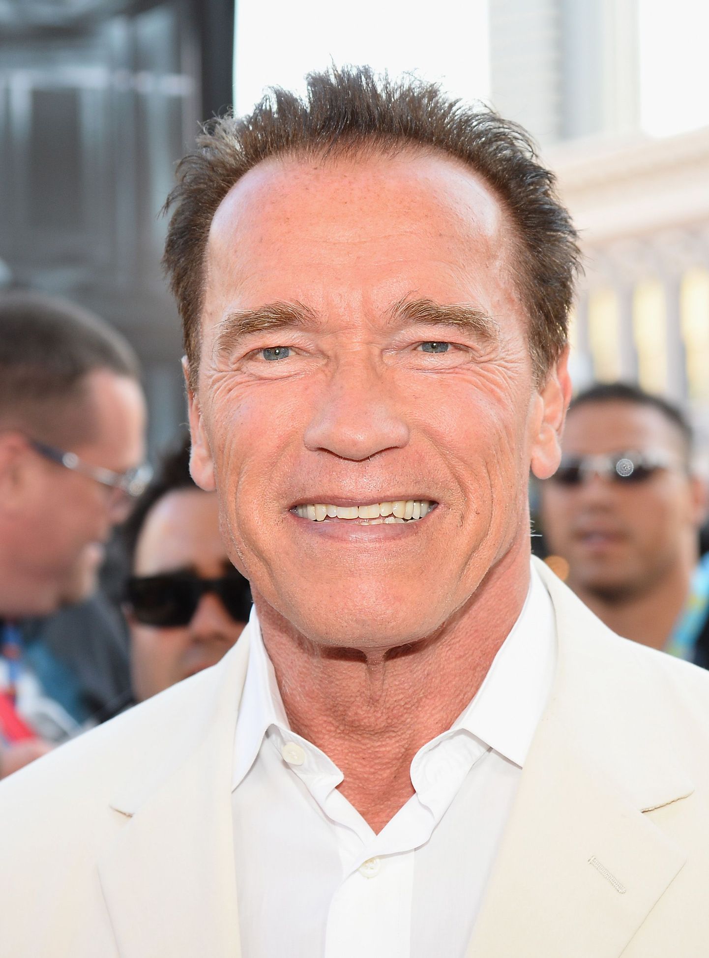 SAN DIEGO, CA - JULY 18: Actor and former California Gov. Arnold Schwarzenegger arrives at the "Escape Plan" premiere during Comic-Con International 2013 at the Reading Cinemas Gaslamp on July 18, 2013 in San Diego, California.   Ethan Miller/Getty Images/AFP
== FOR NEWSPAPERS, INTERNET, TELCOS & TELEVISION USE ONLY ==