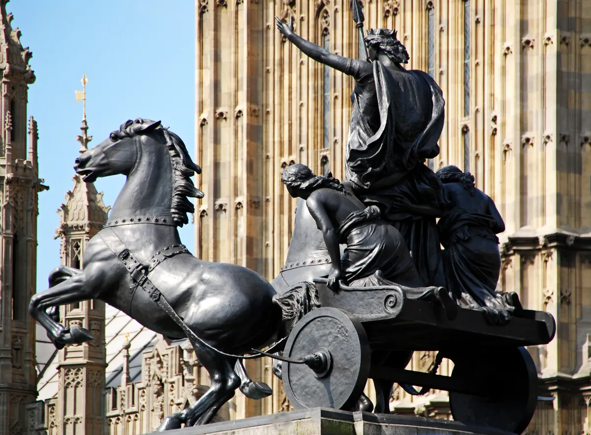 Būdikas statuja Londonā