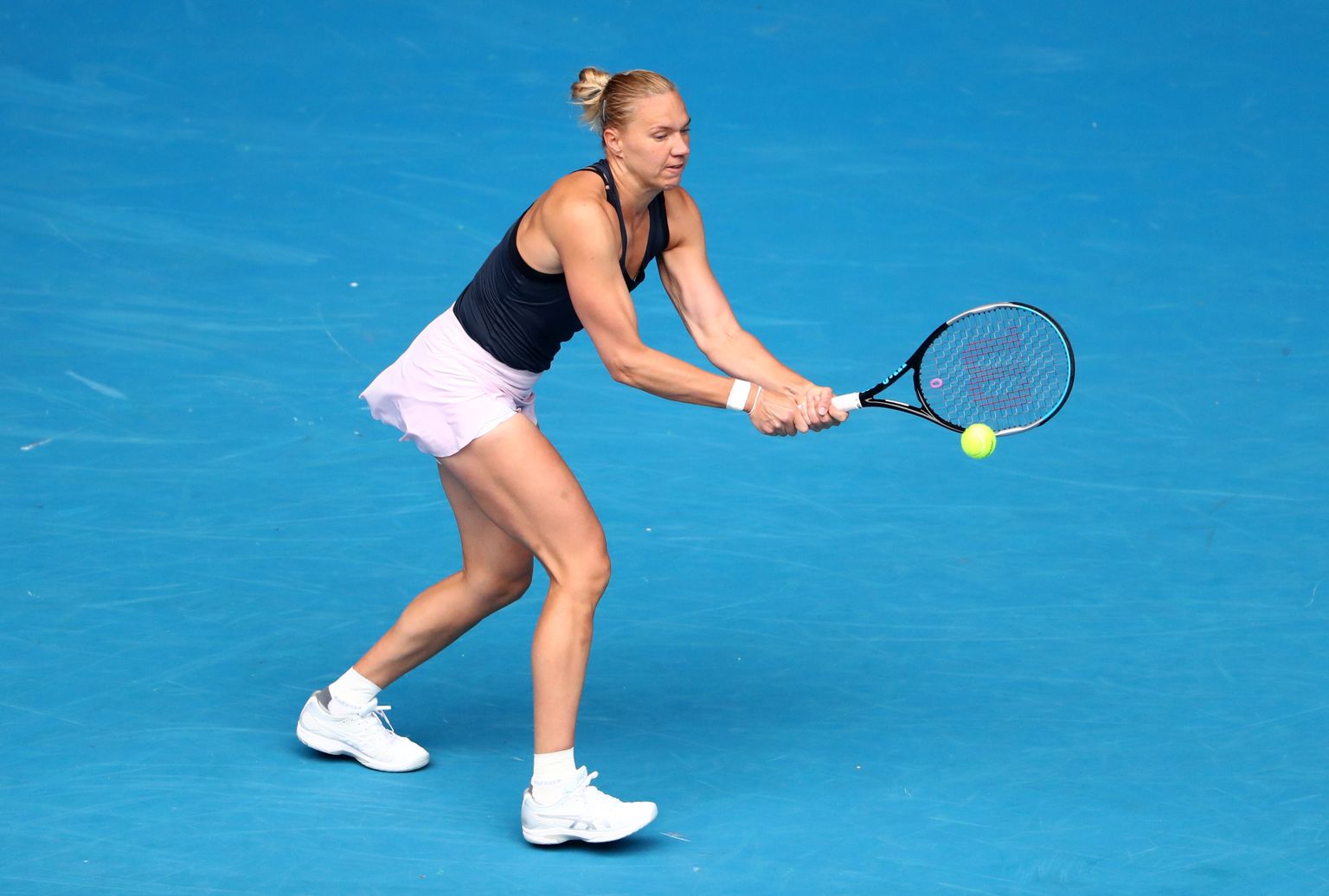 Kaia Kanepi Melbourne'i turniiri finaalis.