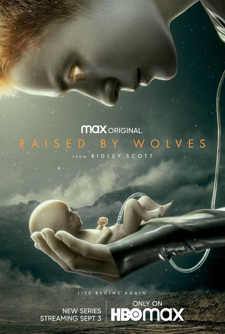 "Raised by Wolves" reklāmas plakāts