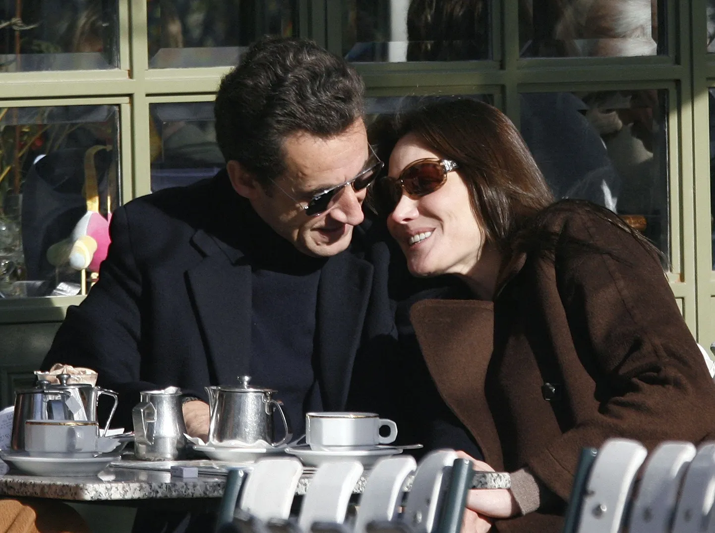 Nicolas Sarkozy koos abikaasa Carla Sarkozyga
