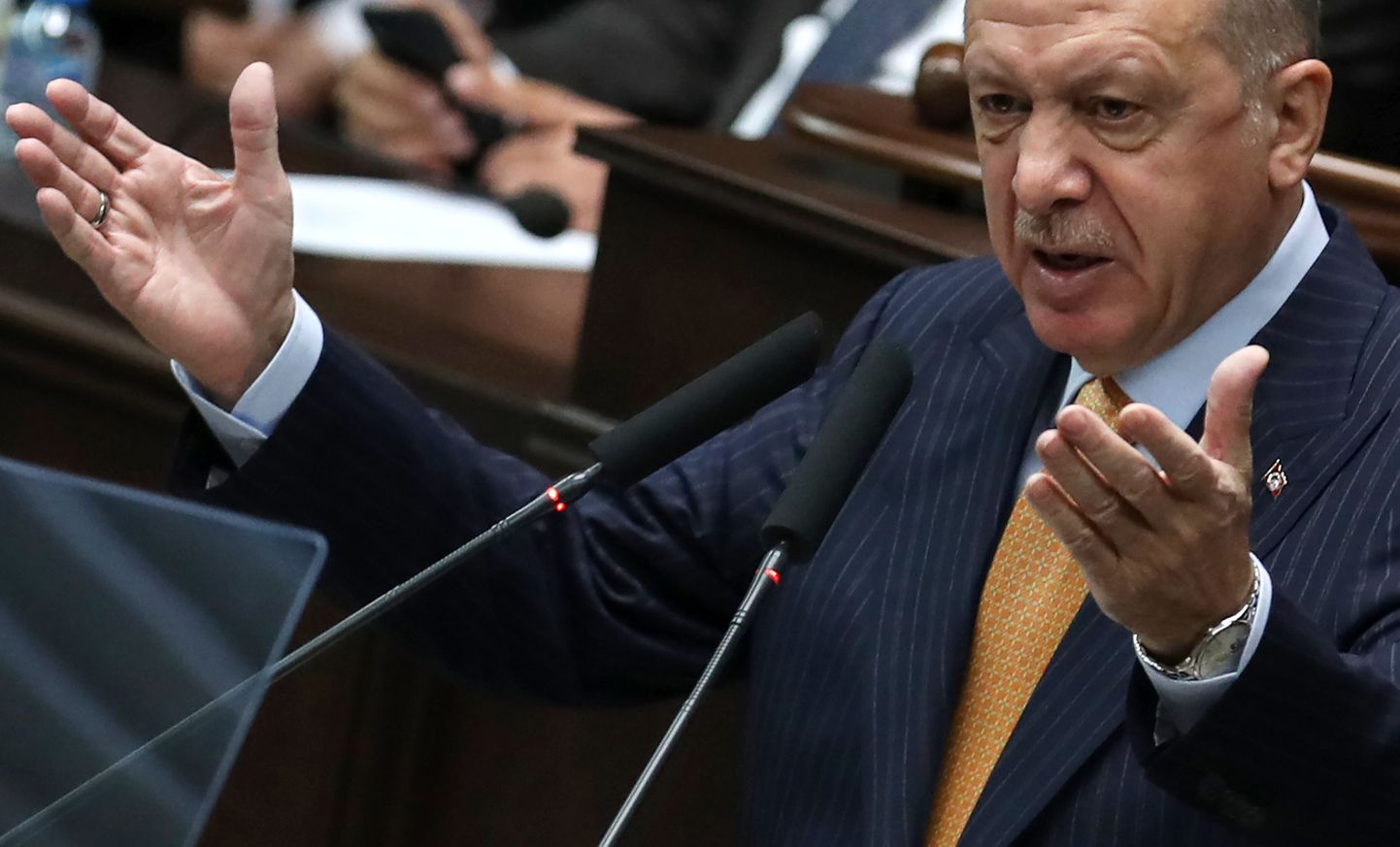 Türgi president Recep Tayyip Erdoğan parlamendis 28. oktoober 2020.