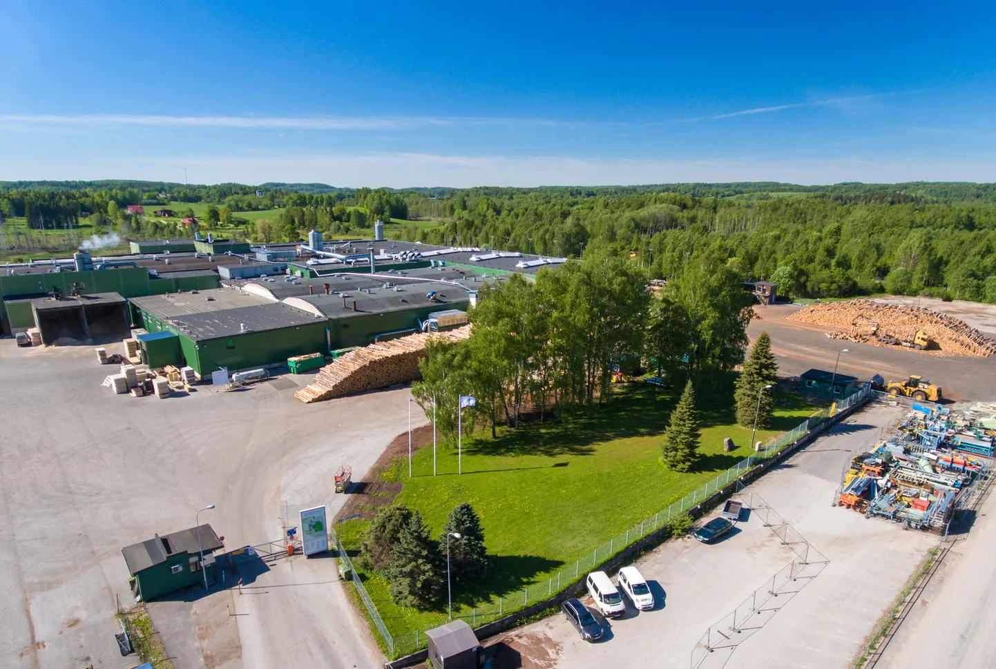 UPM Kymmene vineerivabrik Otepääl.