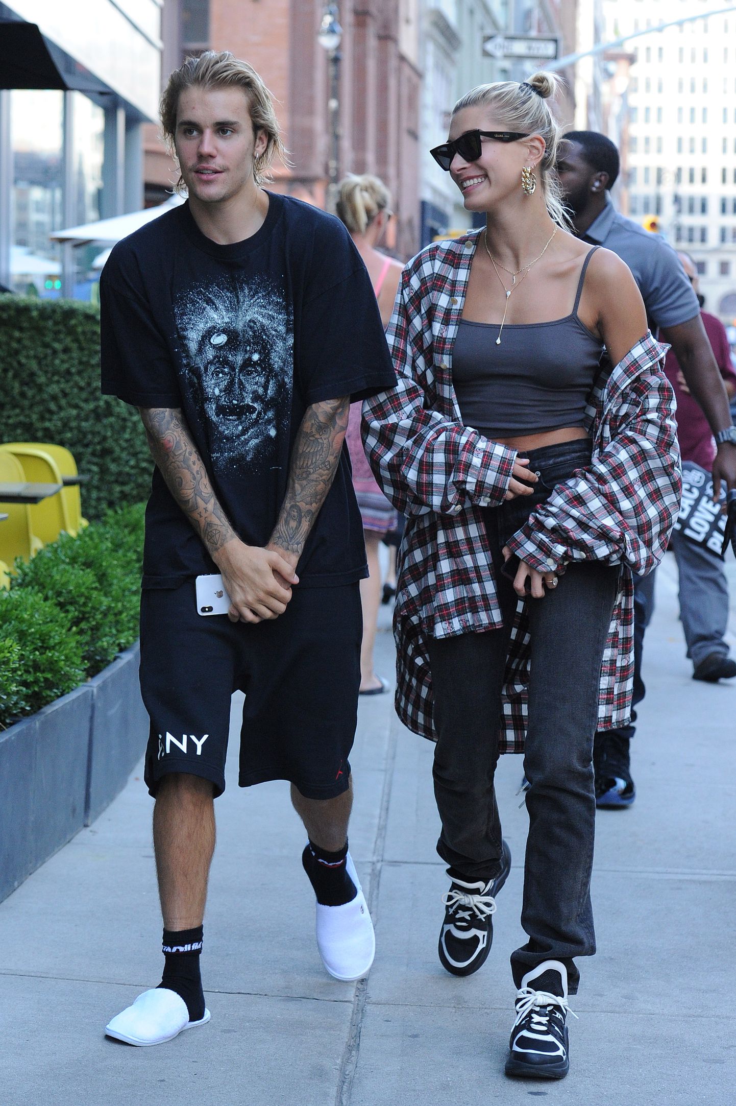 Justin ja Hailey Manhattanil augustis 2018