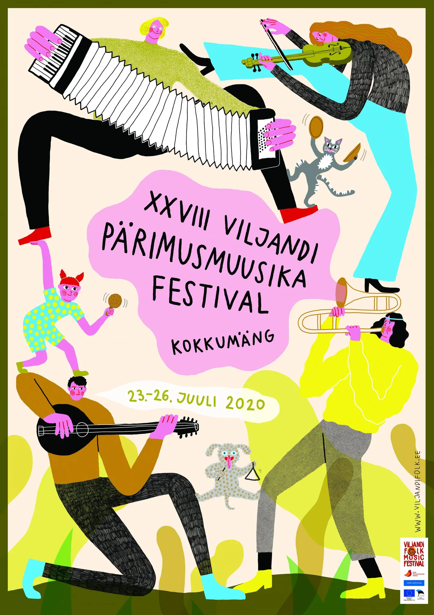 2020. aasta pärismusmuusika festivali tunnuskujundus.