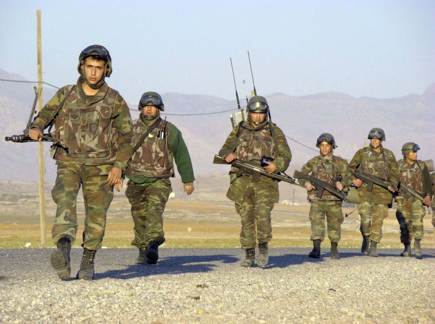 Türgi sõdurid Iraagi piiri lähistel.