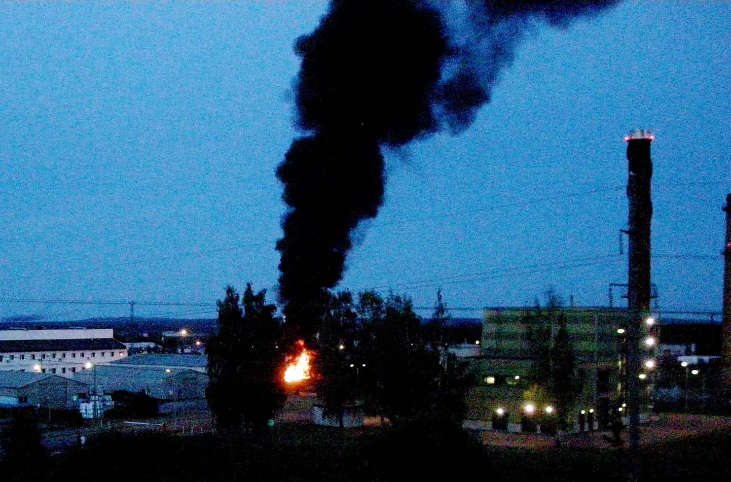 Tulekahju Tartus katlamaja juures