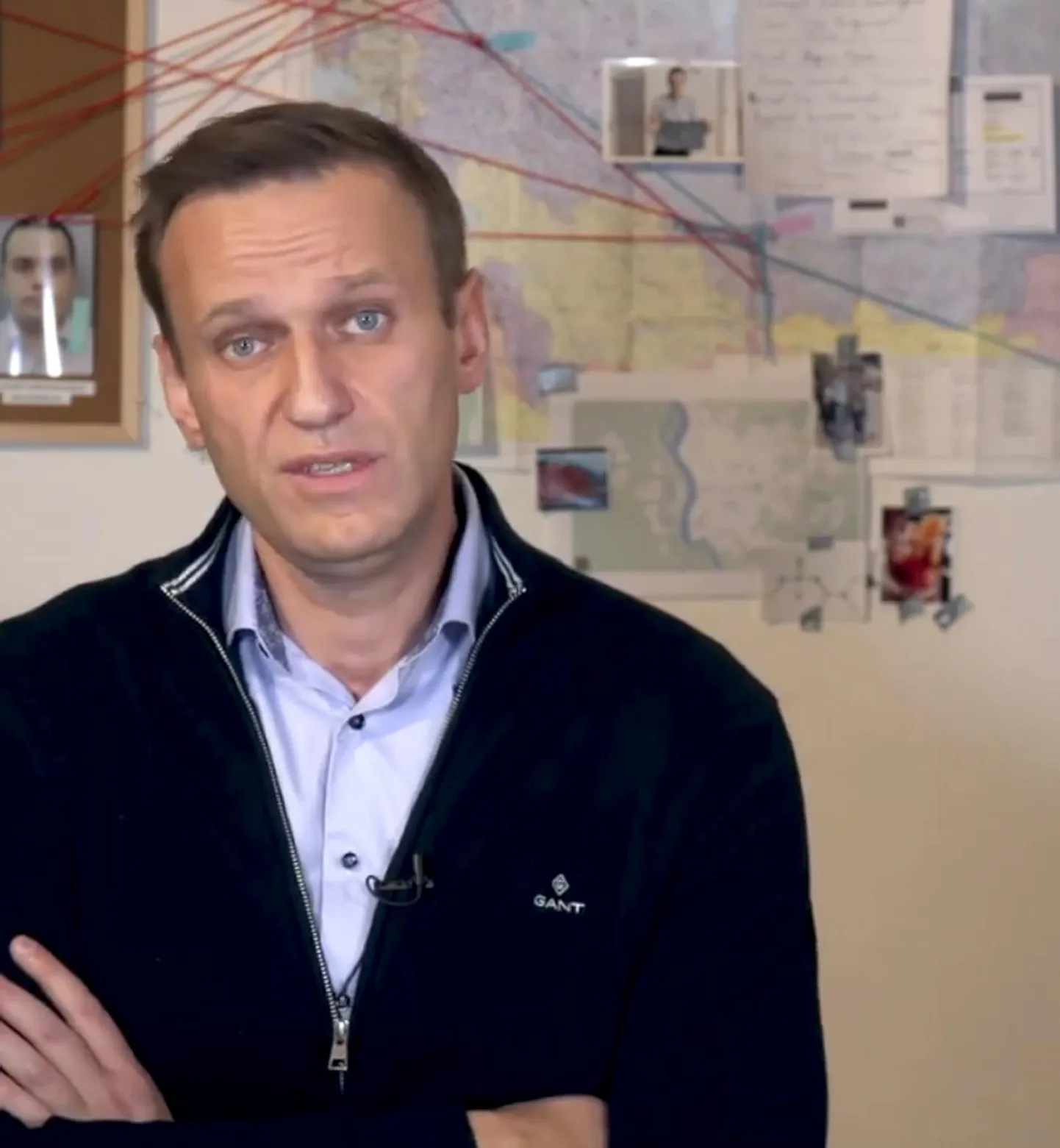 Ekraanitõmmis Aleksei Navalnõi Instagrami kontol avaldatud videost, milles opositsionäär räägib oma vestlusest FSB agendiga.