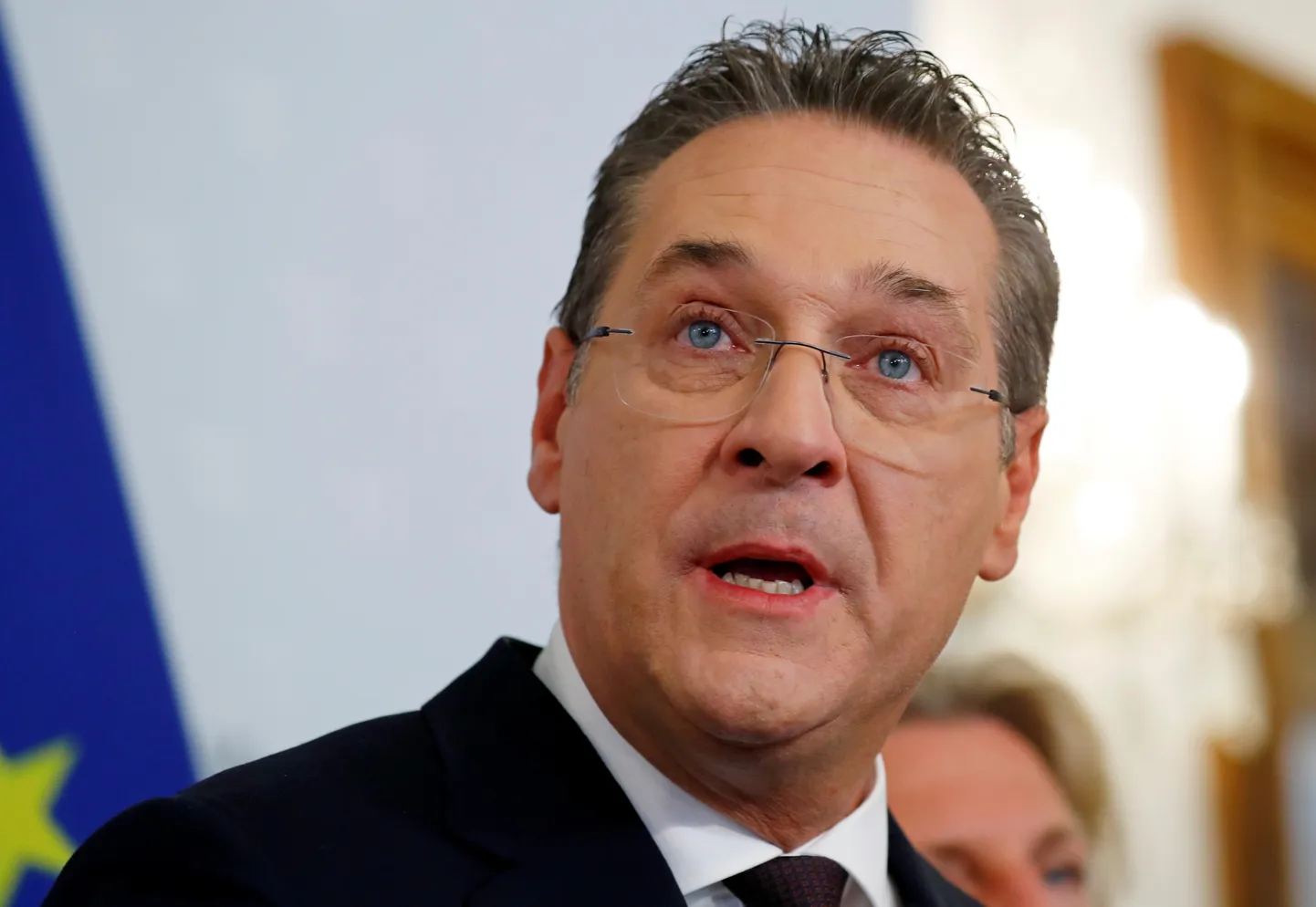 Bijušais galēji labējās Austrijas Brīvības partijas līderis Hanss Kristiāns Štrahe