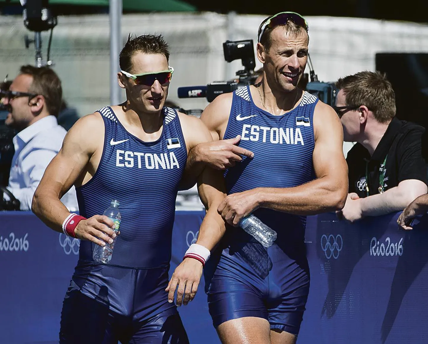 Allar Raja (vasakul) ja Tõnu Endrekson Rio olümpial.