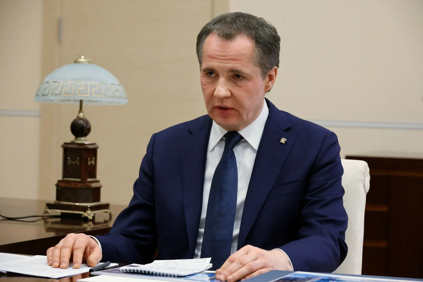 Krievijas Belgorodas apgabala gubernators Vjačeslavs Gladkovs