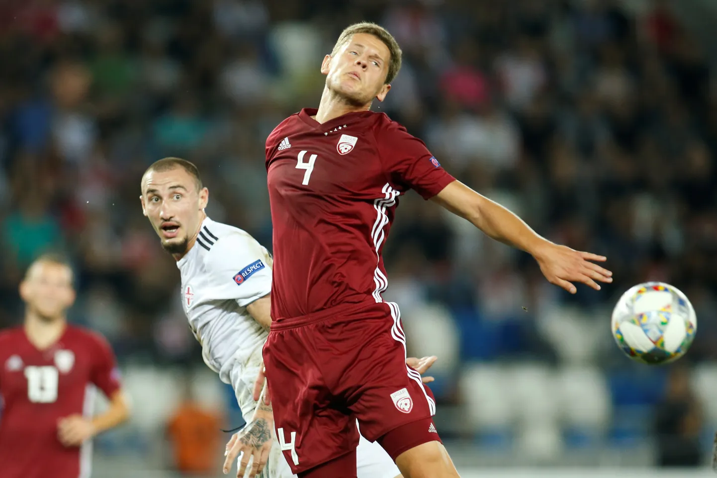 Kaspars Dubra (priekšplānā)