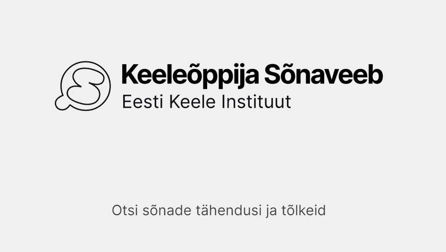 Keeleõppija Sõnaveeb
