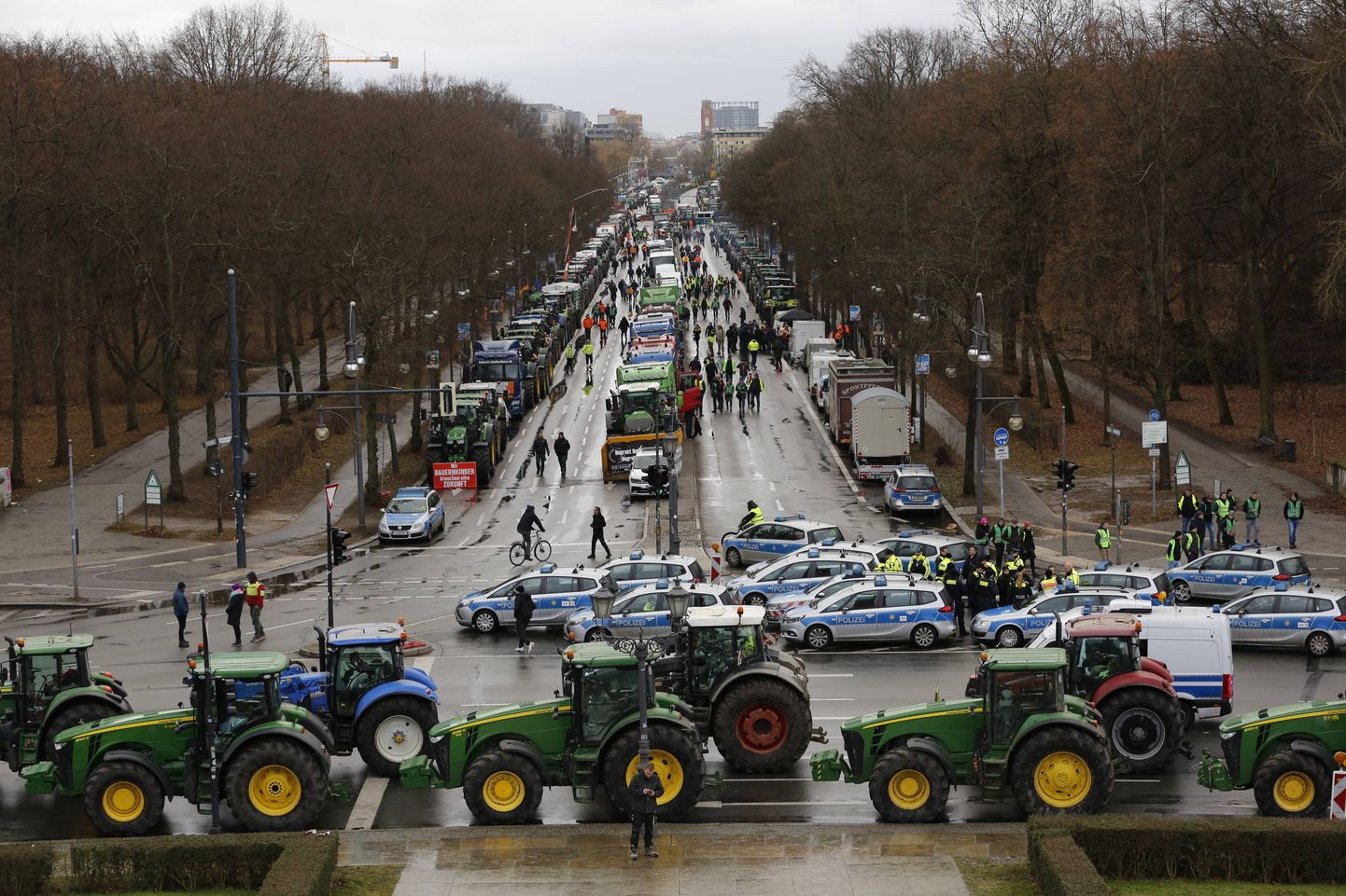 Põllumeeste protest Berliinis.