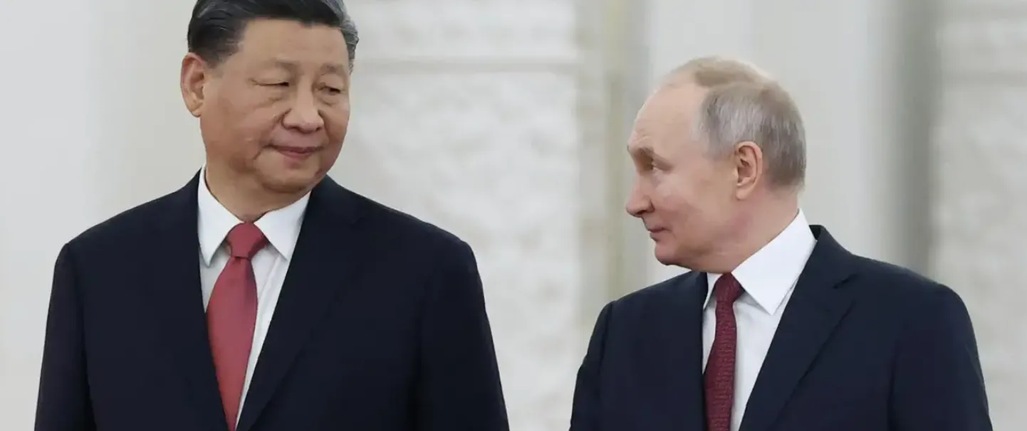 Си Цзиньпин и Владимир Путин в Москве
