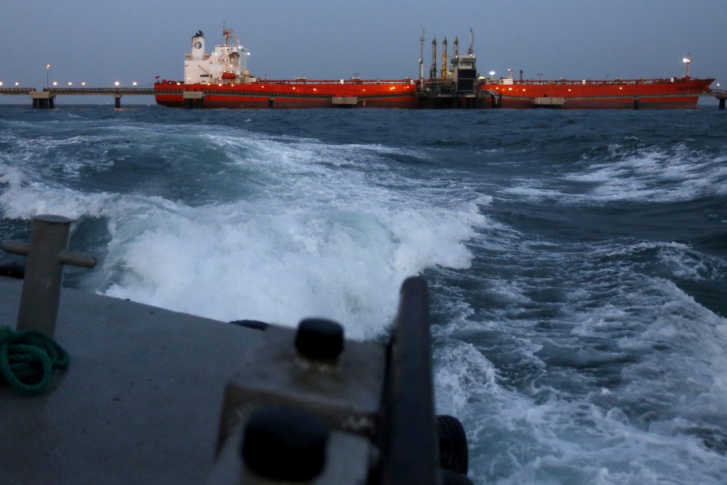 Naftat ja naftasaadusi transportiv tanker Jose Antonio Anzoategui sadamakompleksis Venetsueelas