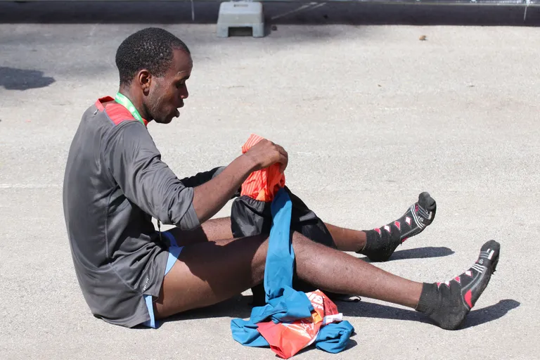 Ibrahim Mukunga Wachira finišis.