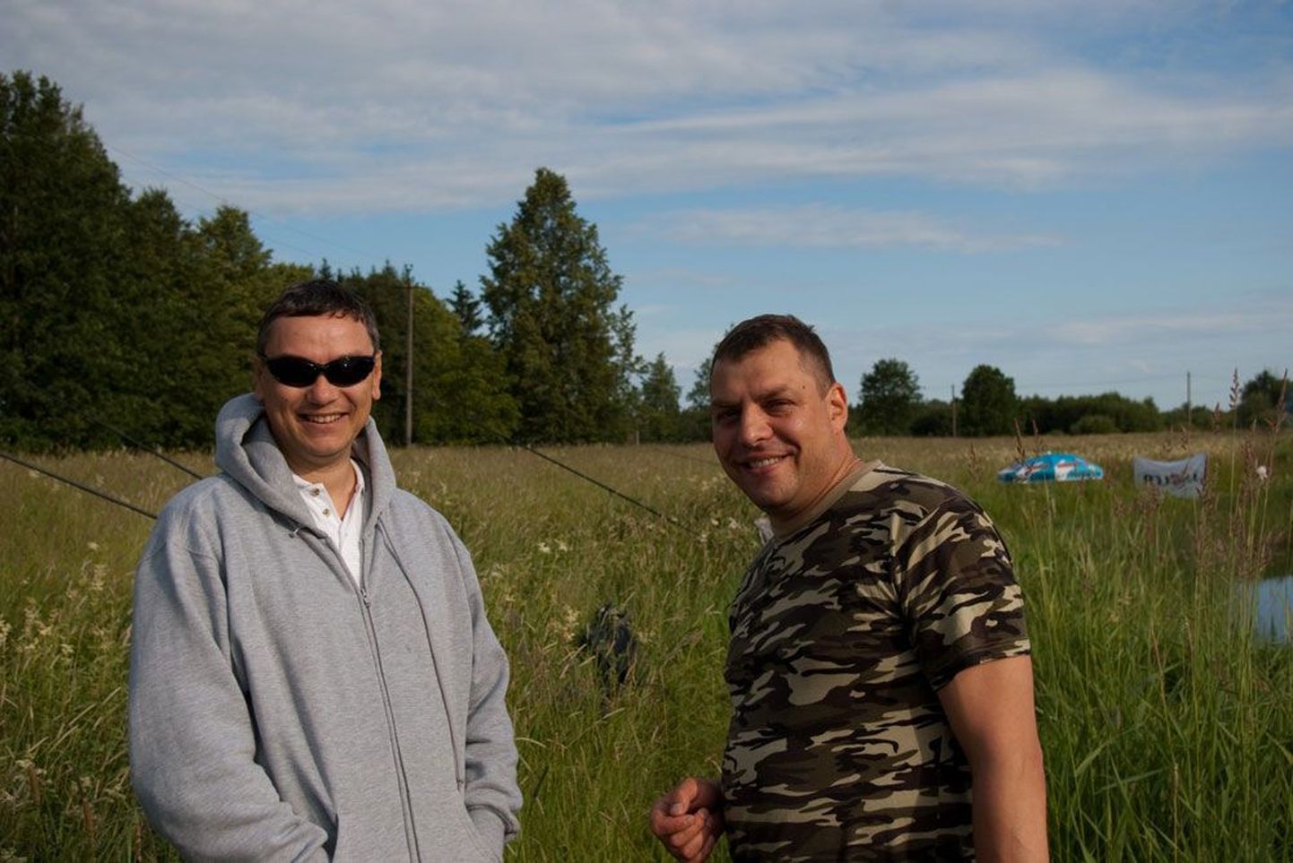 Герман Саяпин (справа) и Олег Суханов — друзья по клубу Angler и соперники в соревнованиях на реке Пярну.