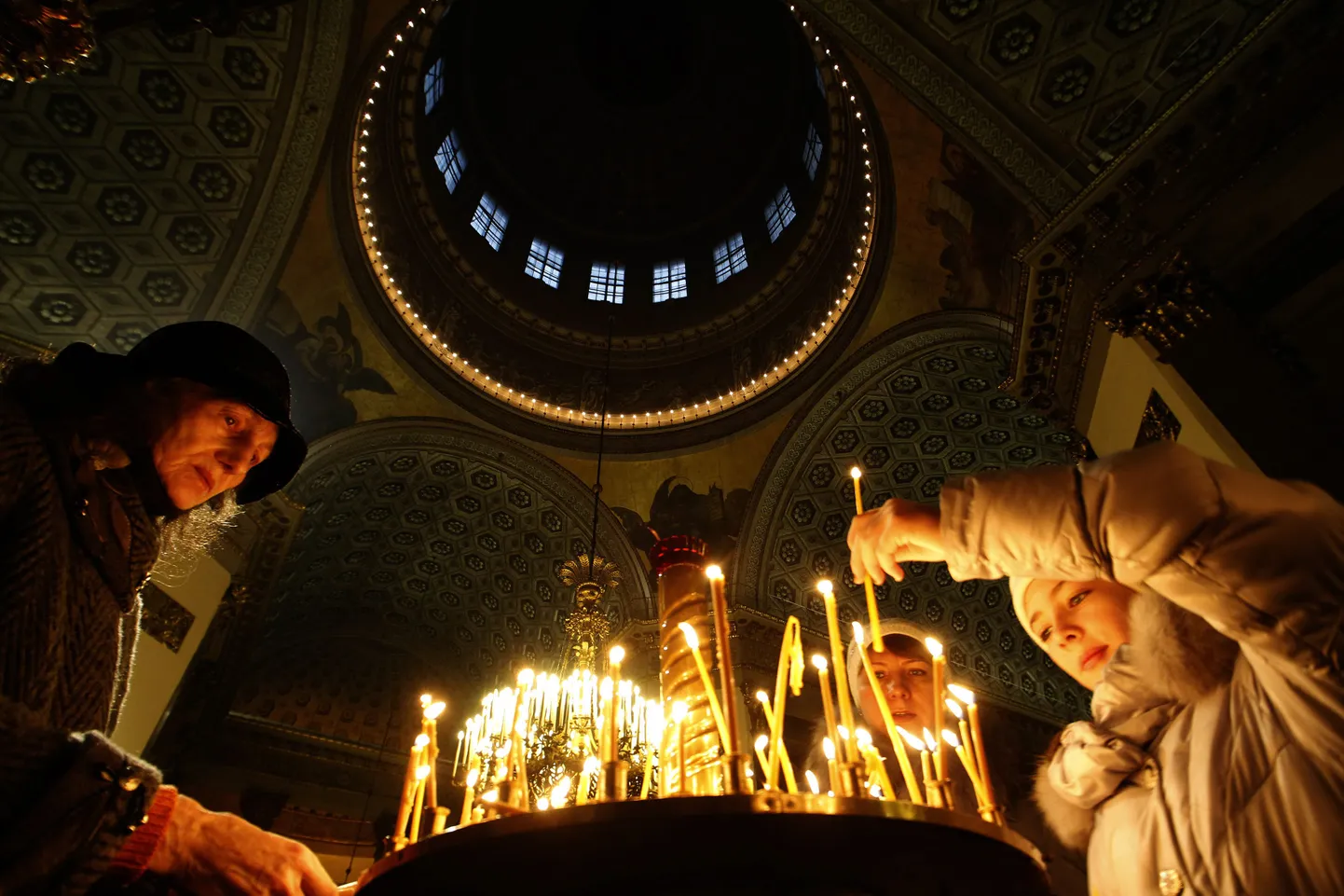 Православные встречают Рождество. Снимок иллюстративный.