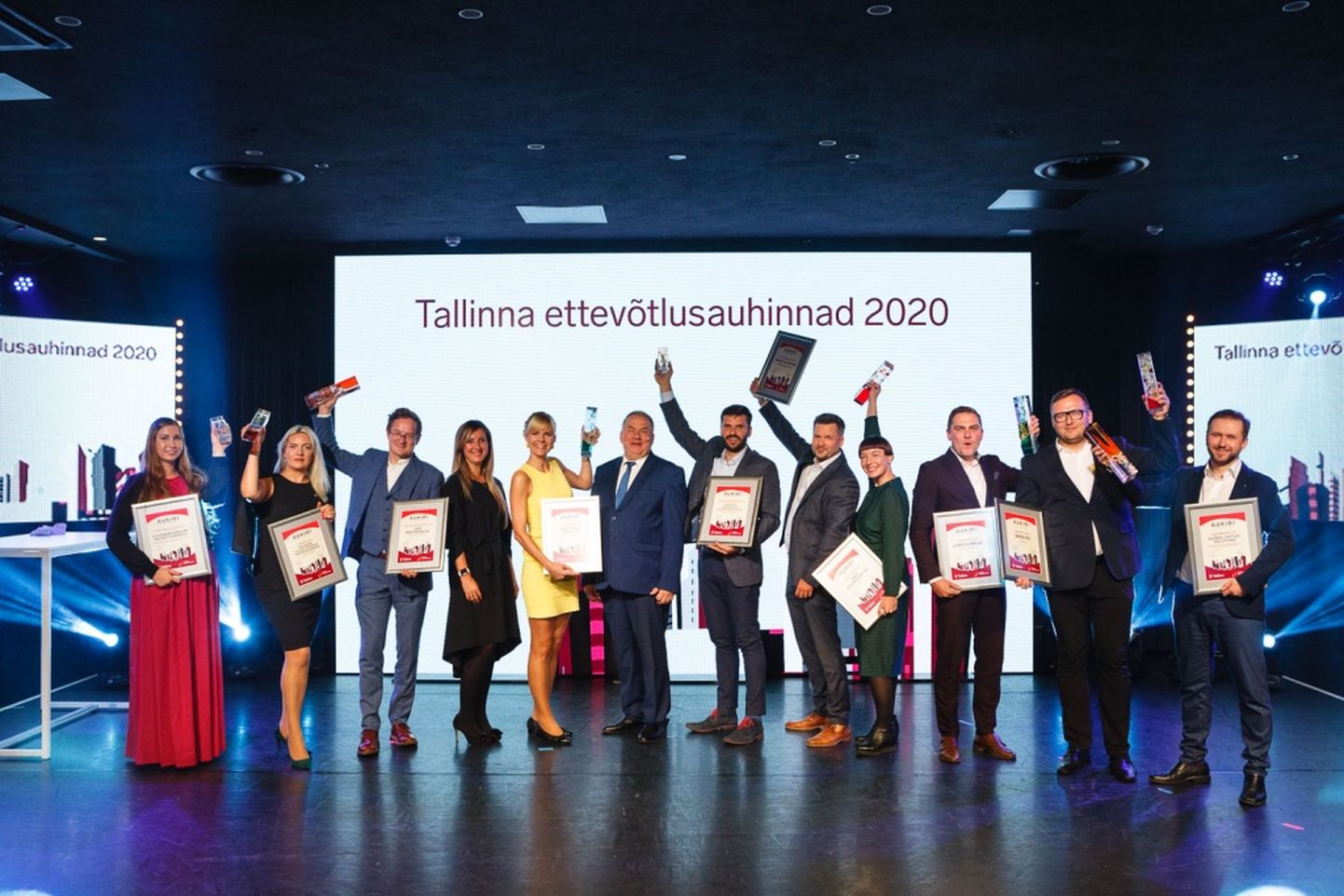 Tallinna ettevõtlusahinade võitjad 2020. aastal.