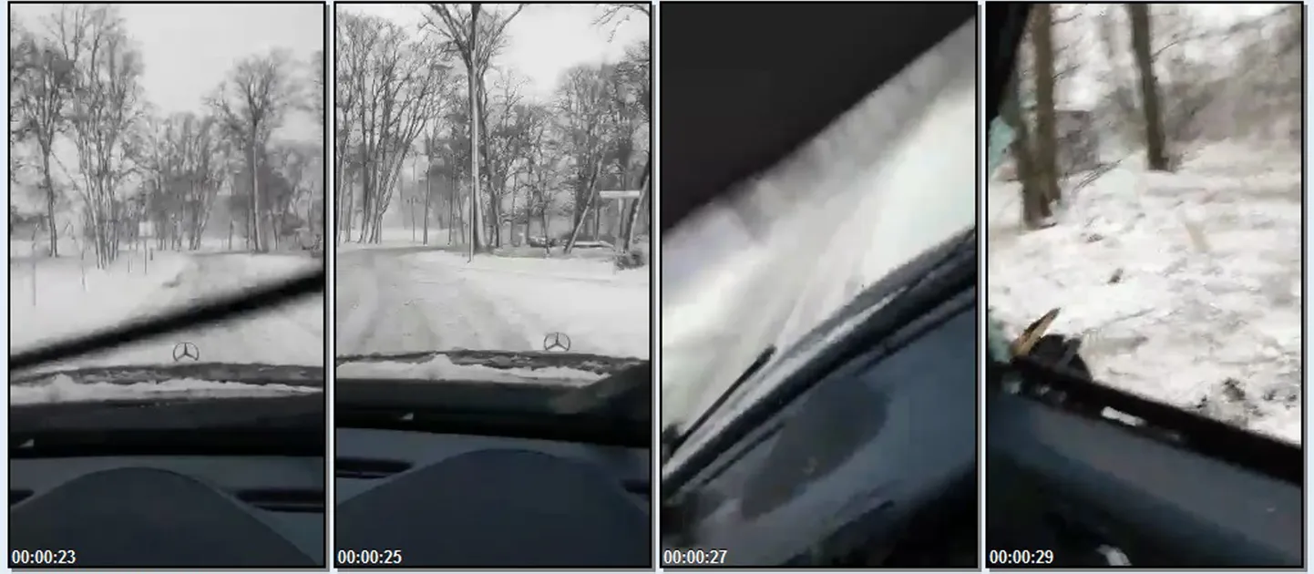 FINAAL: Auto teeb kohapeal pirueti, kõrvalistuja ukseklaas lendab kildudeks.