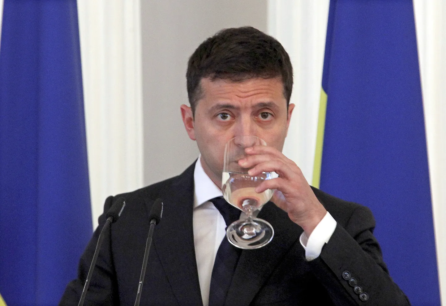 Ukraina president Volodõmõr Zelenskõi Riias.