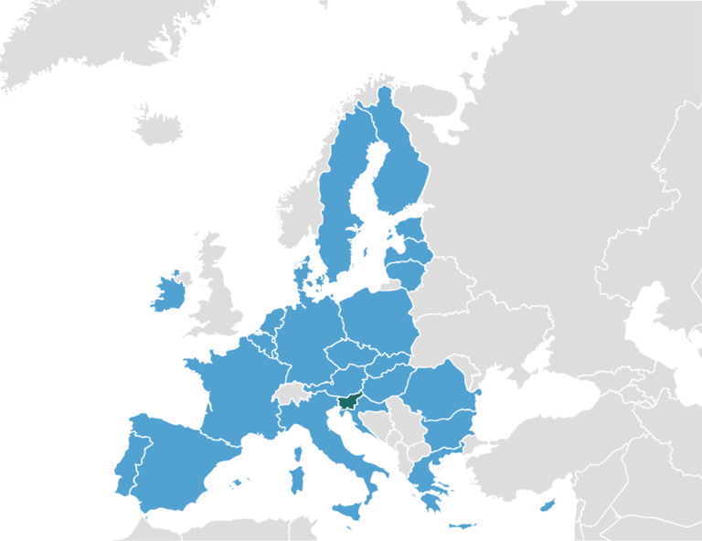 Карта ЕС. Синим отмечены страны, где минимум подписей не собран, зеленым - где собран. Данные 28.12.2020