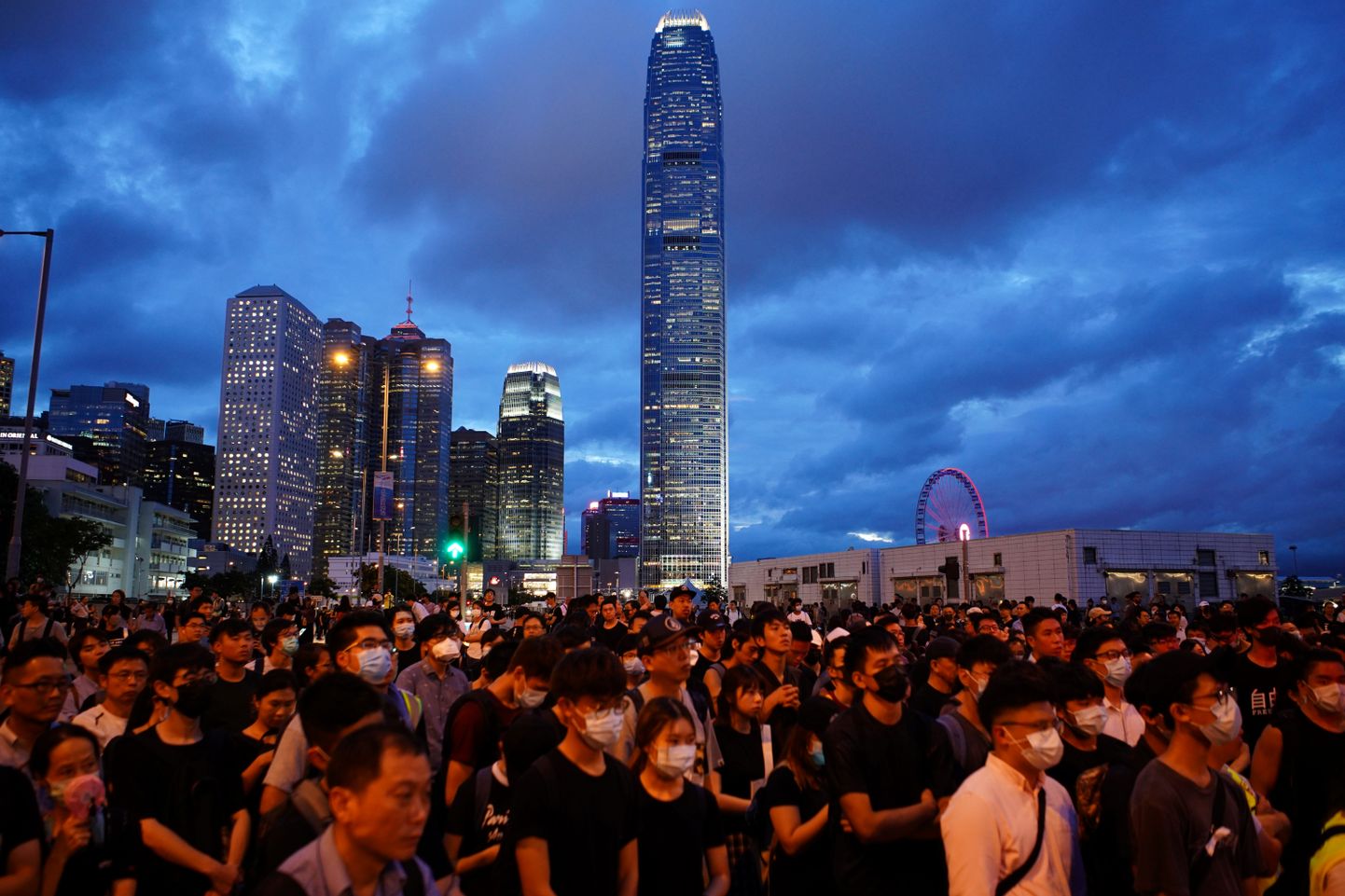Hongkongi meeleavaldajad 17. juunil.