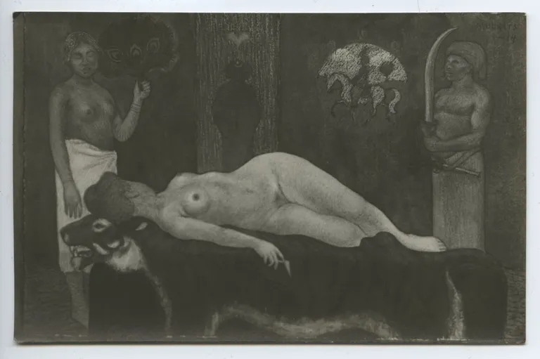 Aleksander Uurits. Autoportree. U 1908. Pastell