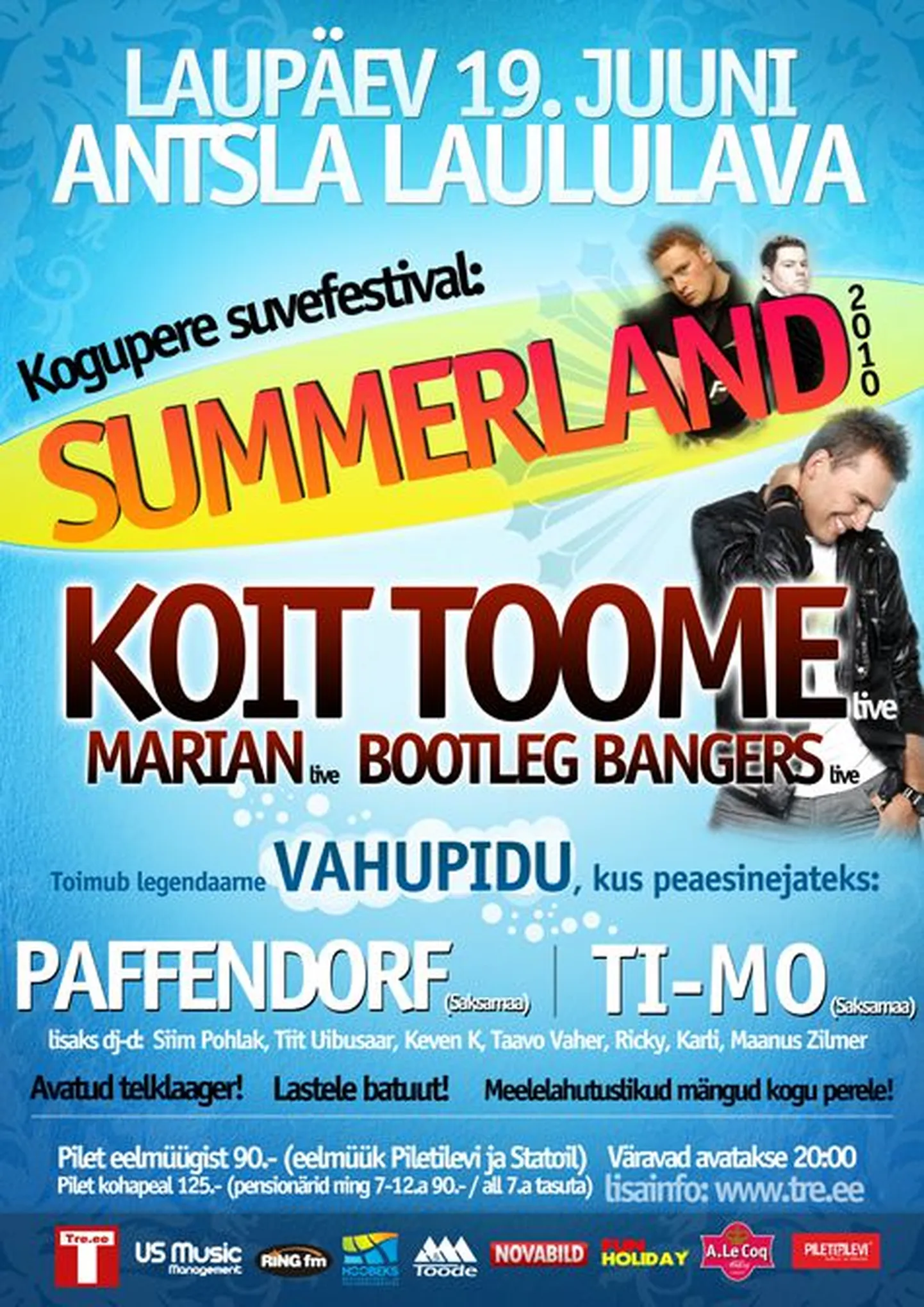 Suvi algab juba laupäeval Summerland festivalil Antslas!