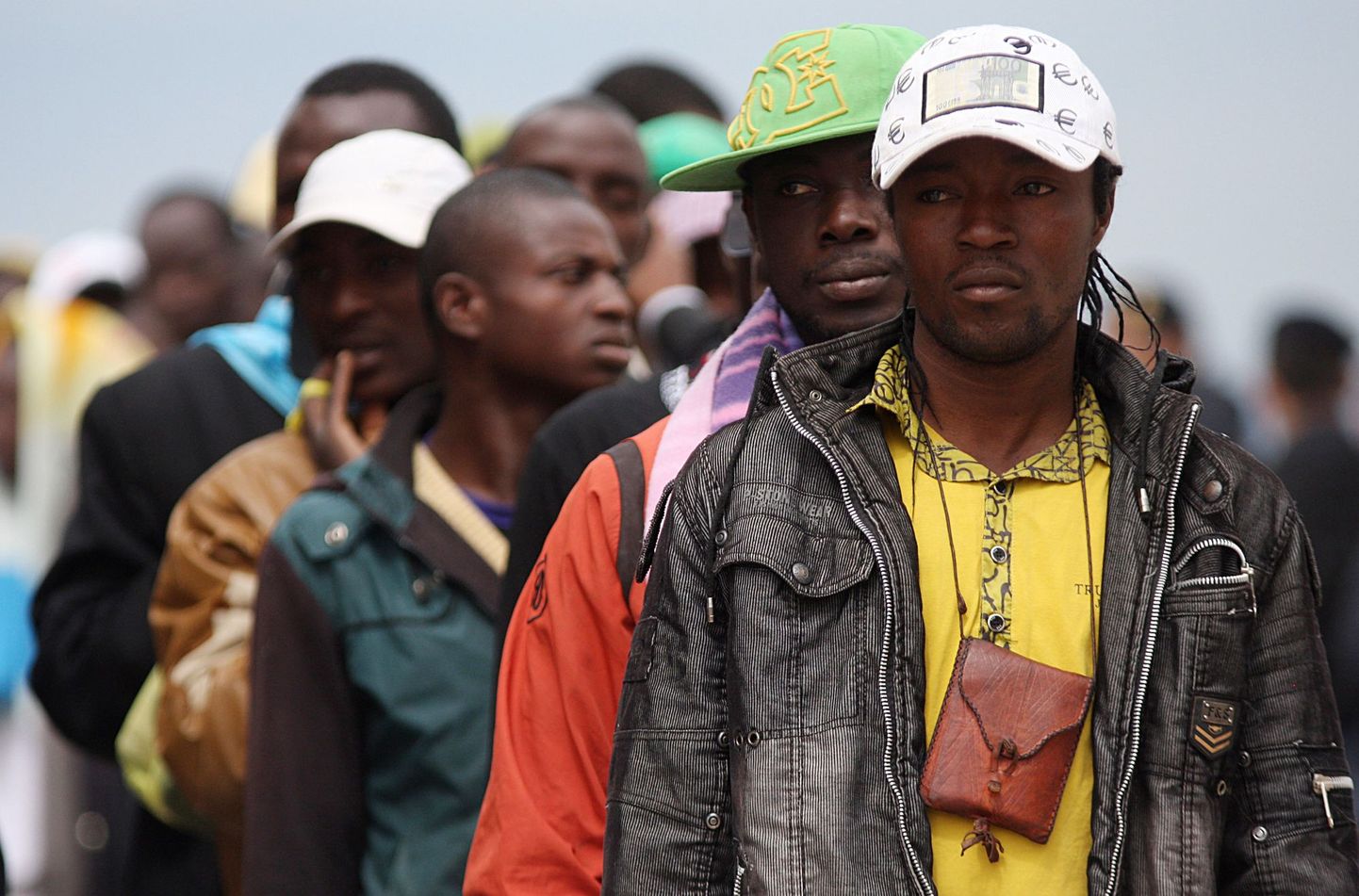 Lampedusa saare kaudu Itaaliasse saabunud Aafrika immigrandid 2011. aasta kevadel.