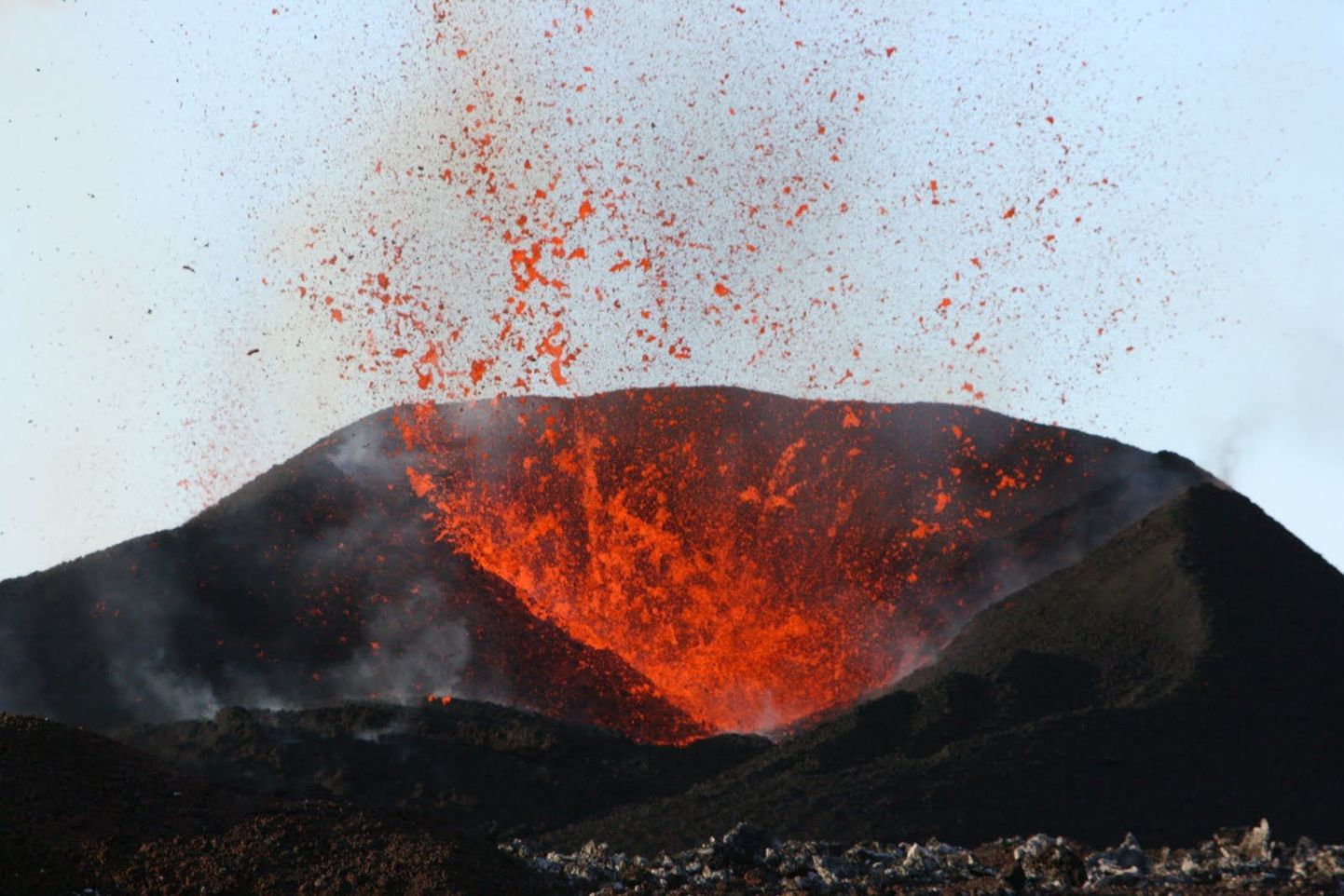 Fotol vulkaanipurse Eyjafelljökullil.