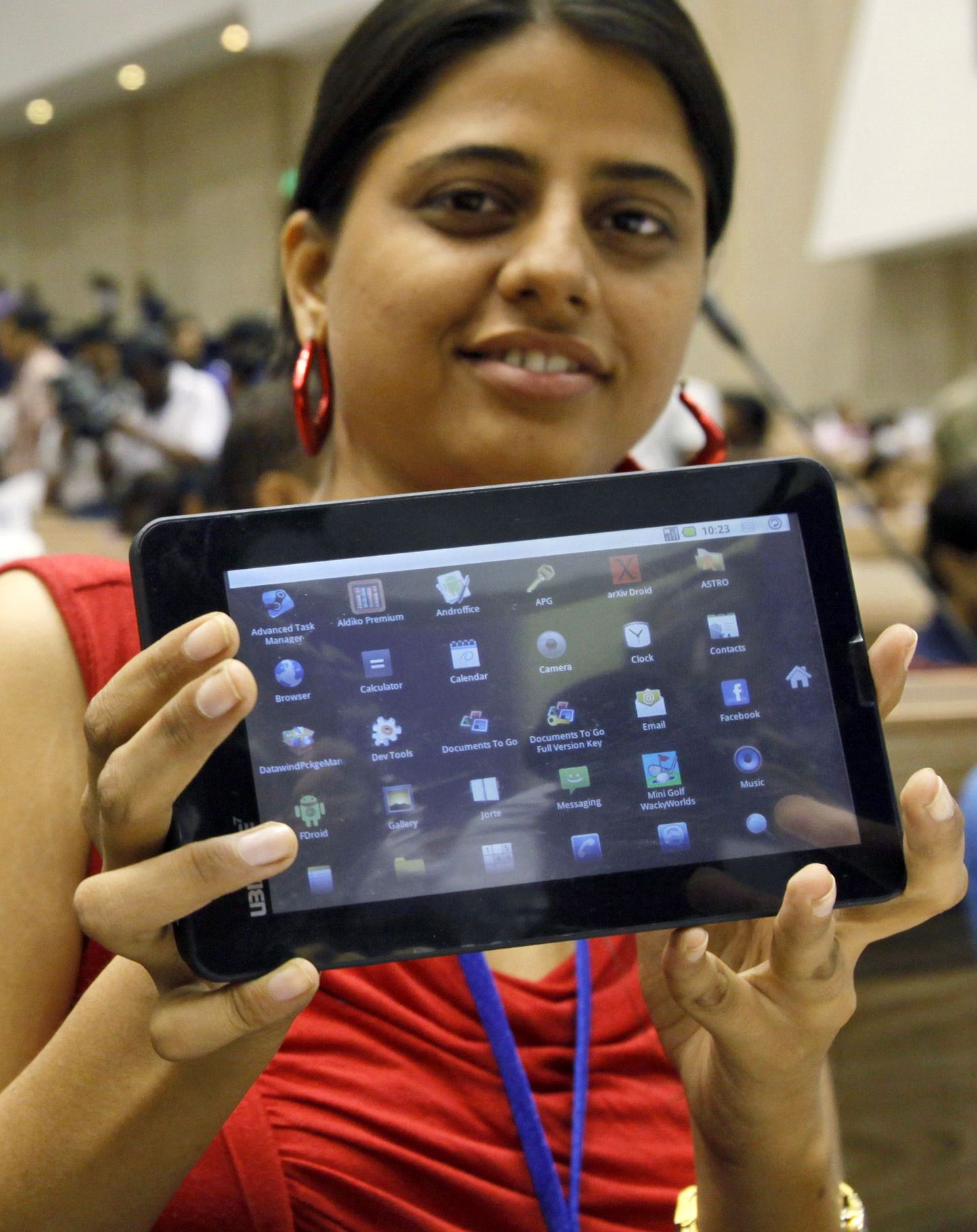Indias toodetud tahvelarvuti Aakash.