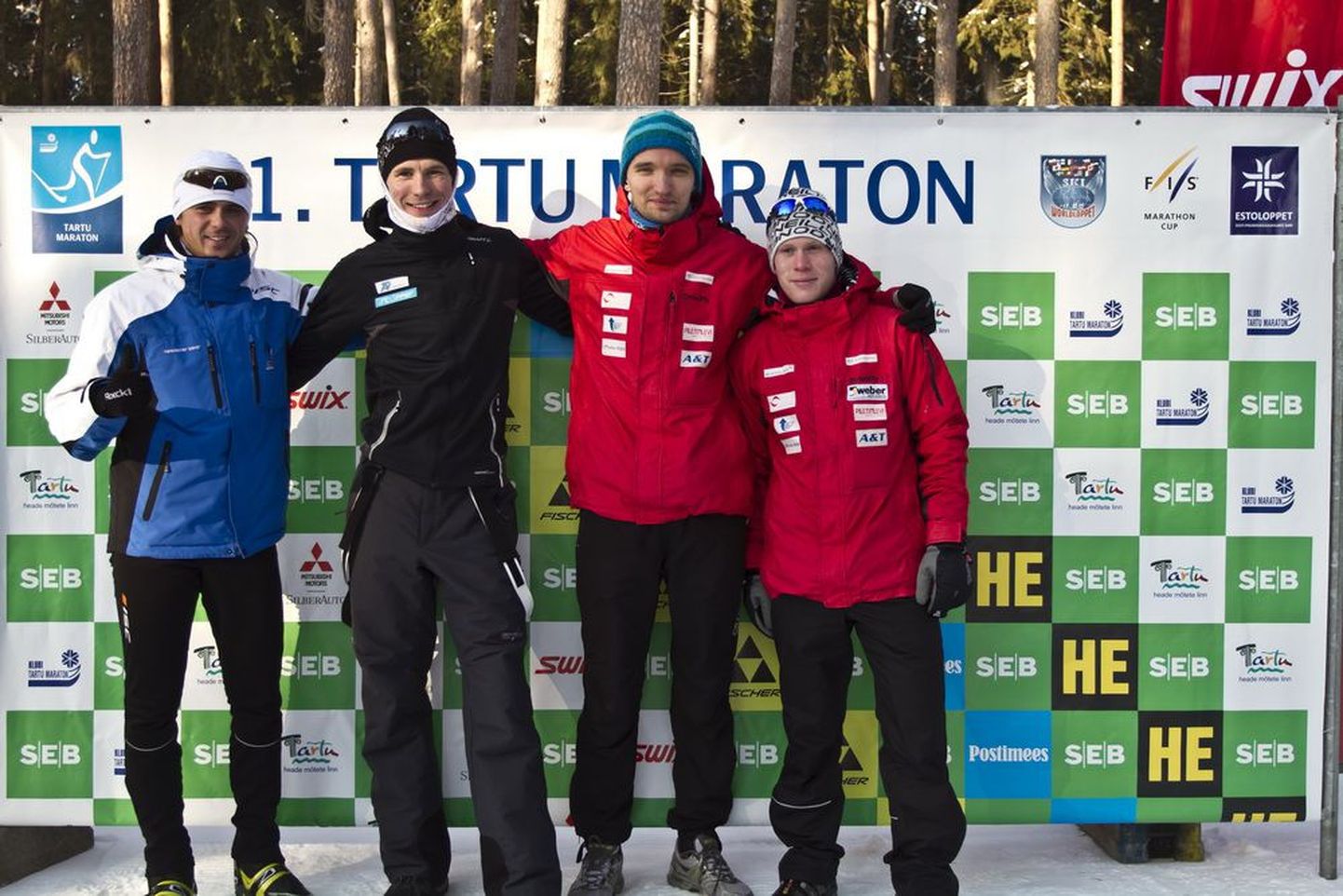 SK Biathlon: Karel Kulbin, Martin Remmelg, Peeter Kirss, Marten Kaldvee
