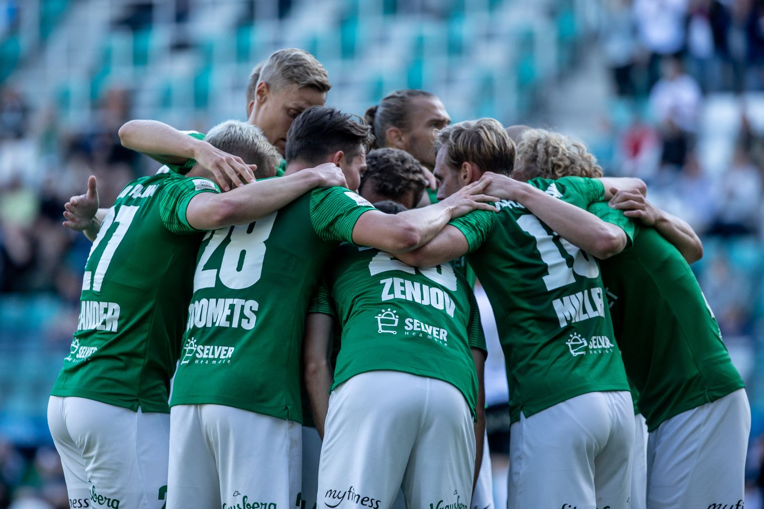 Tallinna FC Flora mängijad.