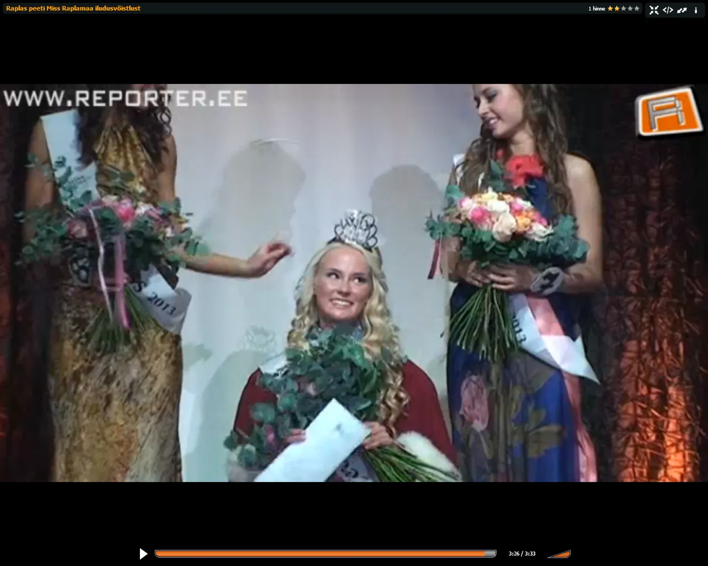 Miss Raplamaa koroonimispidustused