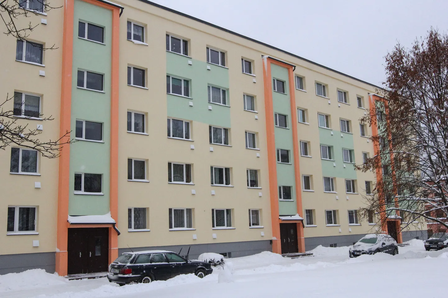 Renoveeritud Sepa 11 korteriühistu korterelamu.