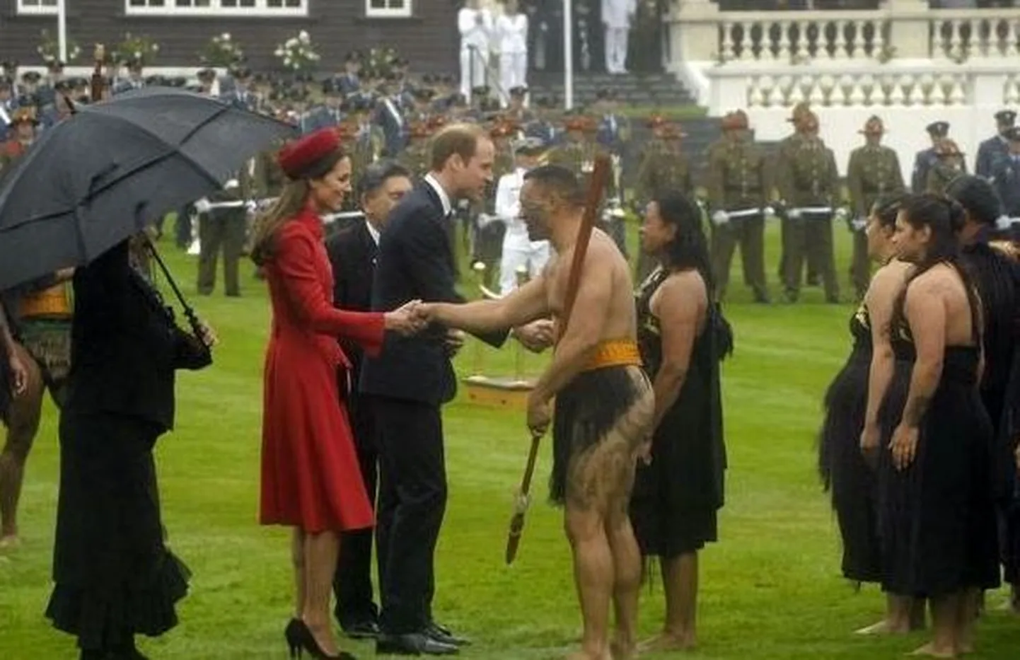 William ja Catherine tervitamas Uus-Meremaal maoore